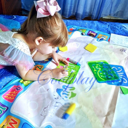 Coolplay-alfombrilla mágica para dibujar con agua, tapete para colorear con bolígrafos mágicos, juguetes Montessori, tablero de pintura, juguetes educativos para niños