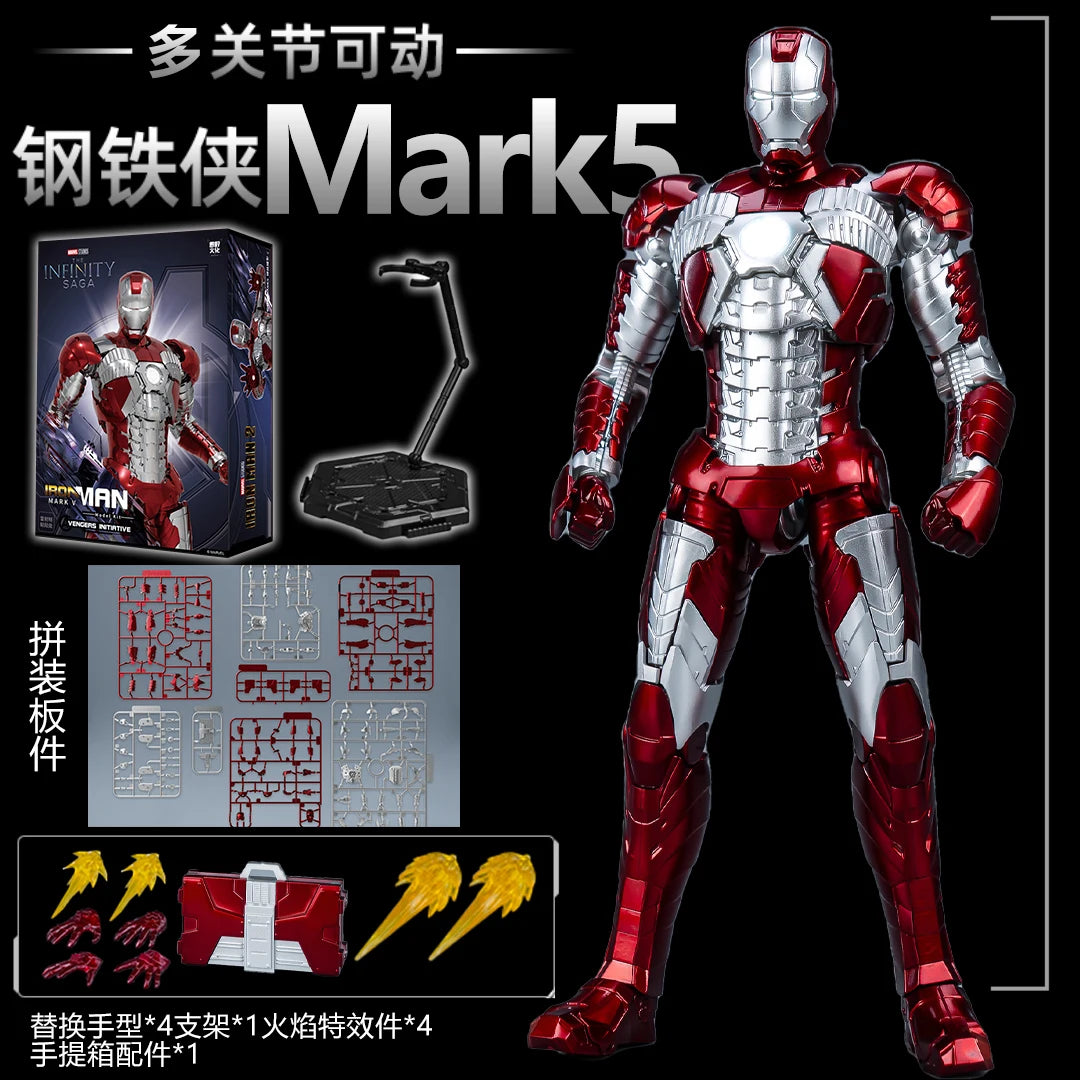 FondJoy-figura de acción Original Iron Man para niños, modelo de Anime coleccionable de Tony Stark Legend, escala 1:7, MK42, MK43MK5, MK6, MK7