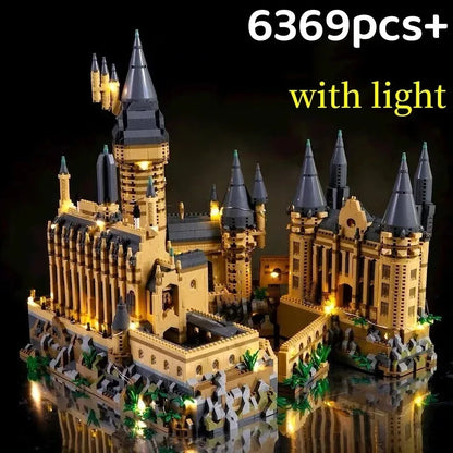 Micro Bricks City Creative Medieval Magic Castle Series, Escuela de Arquitectura, modelo de Palacio, bloques de construcción, regalos para niños, juguetes de montaje