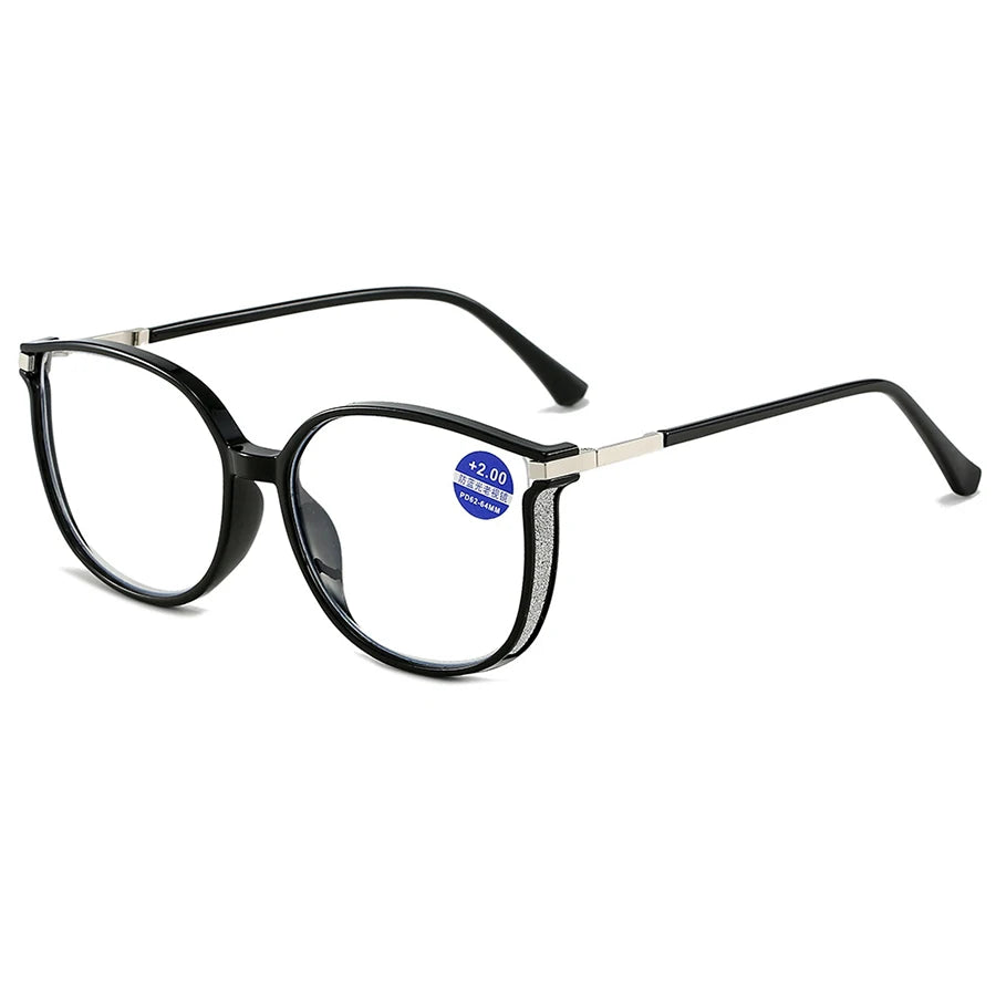 Gafas de lectura para hombre y mujer, lentes de presbicia con marco grande, antiluz azul, informales, a la moda, nuevas 2025