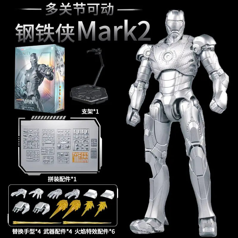 FondJoy-figura de acción Original Iron Man para niños, modelo de Anime coleccionable de Tony Stark Legend, escala 1:7, MK42, MK43MK5, MK6, MK7