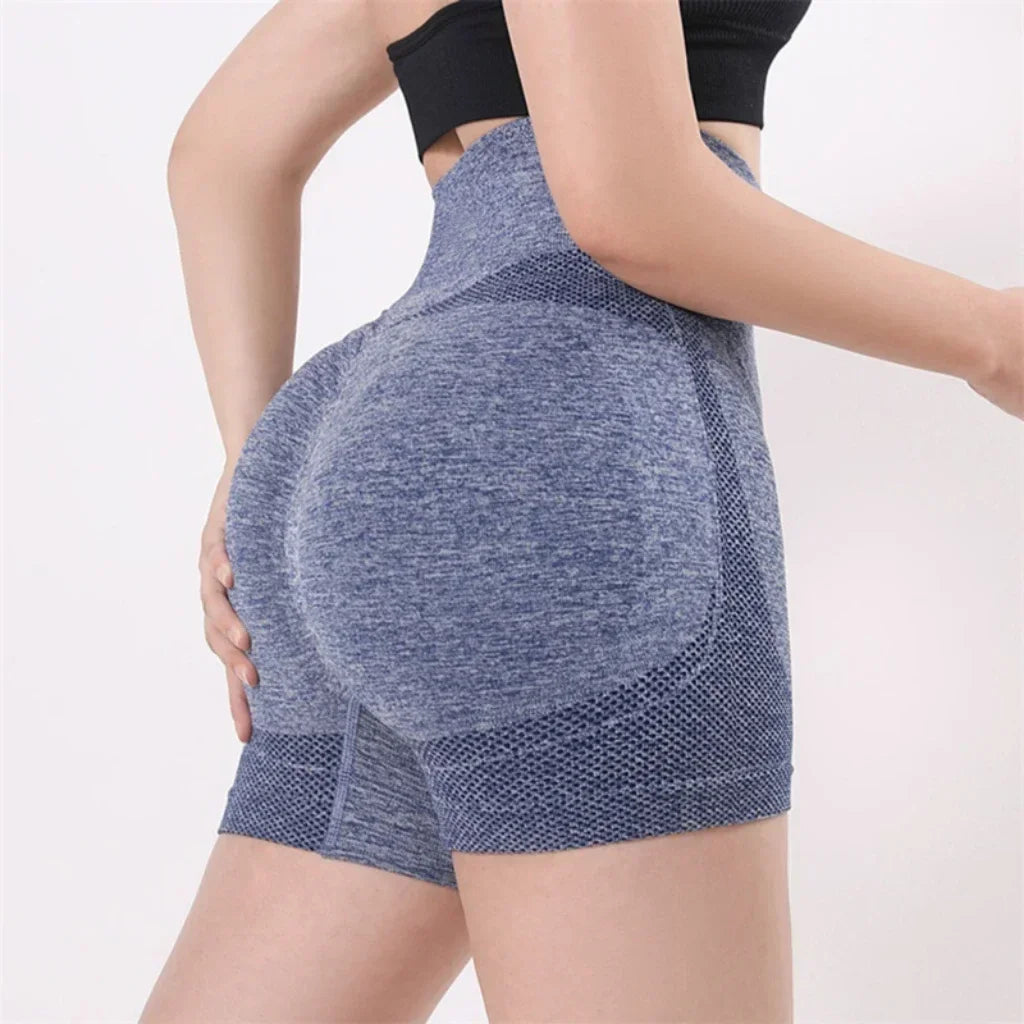 Nuevos pantalones cortos de Yoga para mujer, pantalones cortos de entrenamiento de cintura alta, Fitness, Yoga, levantamiento de glúteos, Fitness, pantalón corto para correr, ropa deportiva