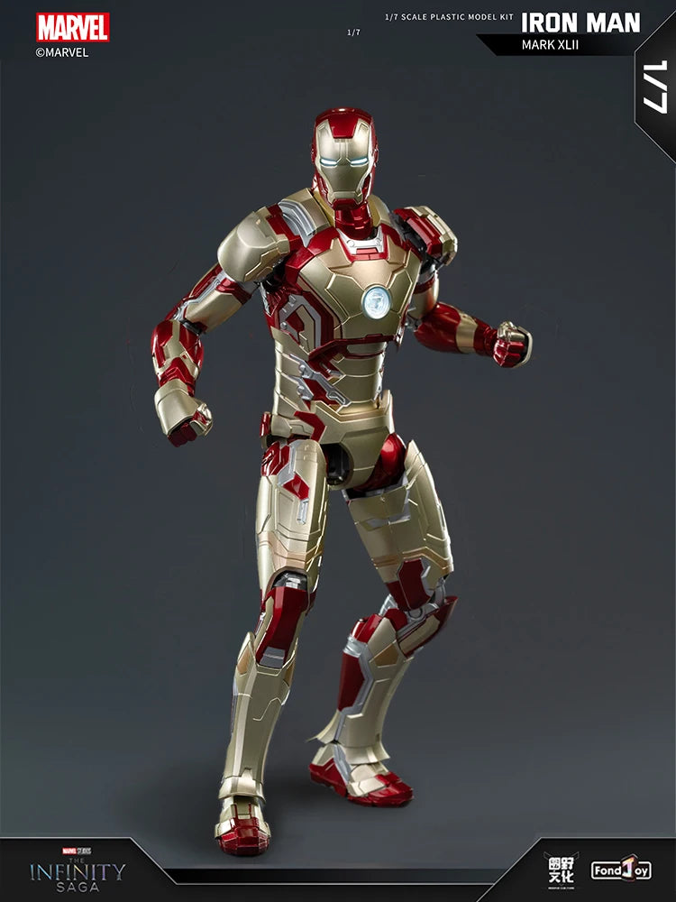 FondJoy-figura de acción Original Iron Man para niños, modelo de Anime coleccionable de Tony Stark Legend, escala 1:7, MK42, MK43MK5, MK6, MK7