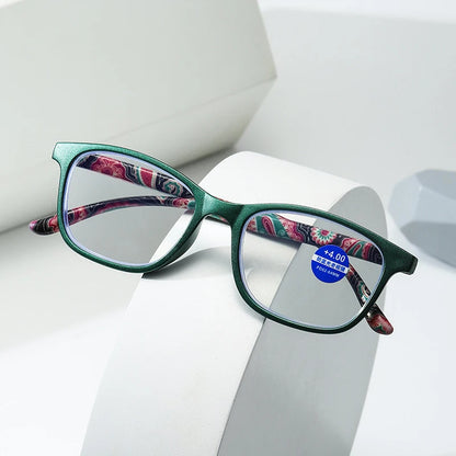 Gafas de lectura para hombre y mujer, lentes de presbicia con marco grande, antiluz azul, informales, a la moda, nuevas 2025