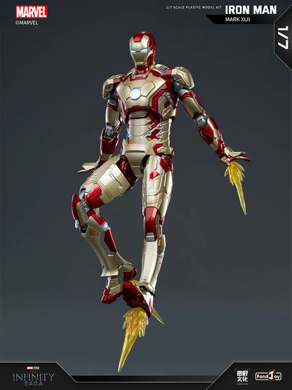 FondJoy-figura de acción Original Iron Man para niños, modelo de Anime coleccionable de Tony Stark Legend, escala 1:7, MK42, MK43MK5, MK6, MK7