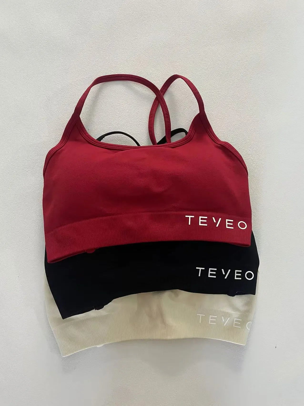 TEVEO-Sujetador deportivo de alta elasticidad a prueba de golpes, ropa interior de Yoga sin costuras, belleza cruzada, mate, sin espalda, ropa interior a prueba de golpes, novedad de 2025