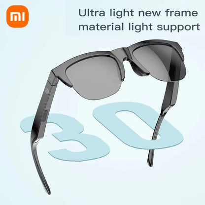 Xiaomi gafas de sol inteligentes gafas Bluetooth llamada deportes al aire libre auriculares HIFI luz azul impermeable Anti-UV para hombres y mujeres