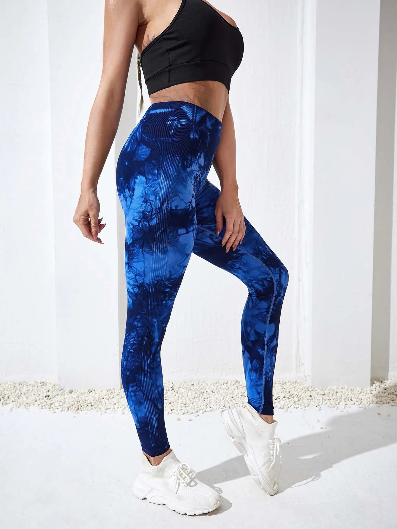 Pantalones de Yoga Tie Dye, mallas deportivas para mujer, mallas Push Up de cintura alta sin costuras para mujer, mallas de entrenamiento para Fitness, ropa de gimnasio 2025 nuevo