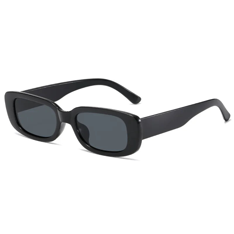 afas de sol cuadradas para hombre, gafas de sol rectangulares de diseño pequeñas, lentes negros Retro para hombre, gafas para conducir y pescar