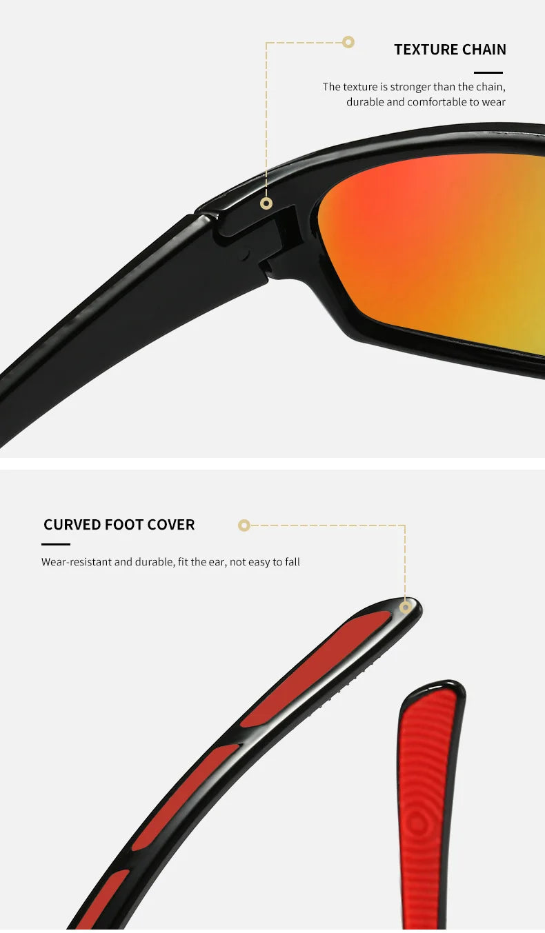 Gafas de sol polarizadas que cambian de Color para hombre, lentes de moda para deportes al aire libre, ciclismo de montaña y carretera, novedad de 2025