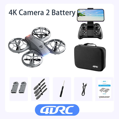 V8 nuevo Mini Drone 4k profesión HD 1080P cámara gran angular WiFi FPV RC Dron altura mantener Drones helicóptero niños juguetes 4DRC