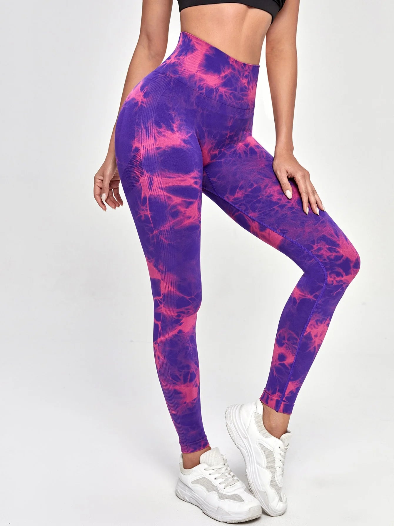 Pantalones de Yoga Tie Dye, mallas deportivas para mujer, mallas Push Up de cintura alta sin costuras para mujer, mallas de entrenamiento para Fitness, ropa de gimnasio 2025 nuevo