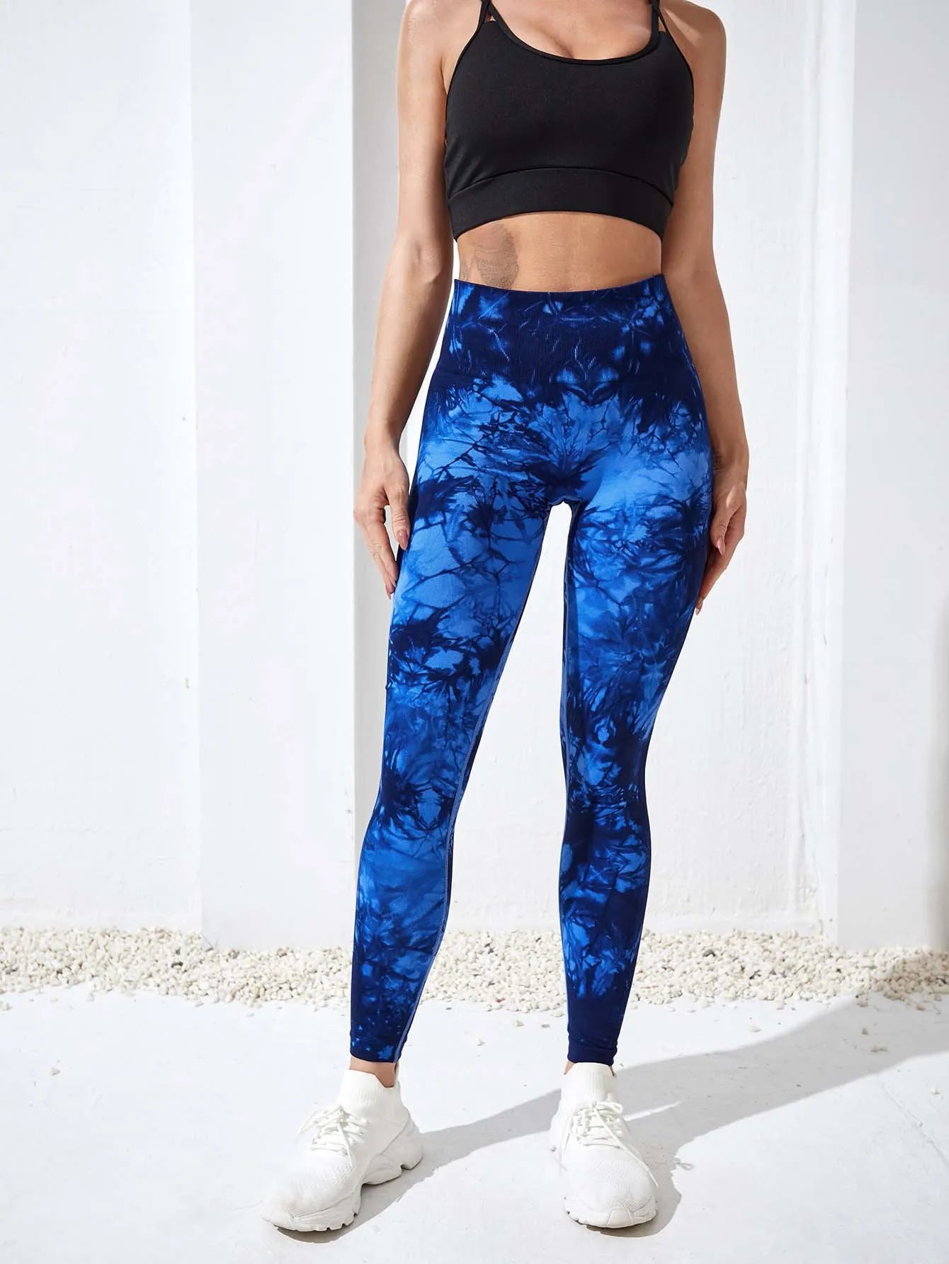 Pantalones de Yoga Tie Dye, mallas deportivas para mujer, mallas Push Up de cintura alta sin costuras para mujer, mallas de entrenamiento para Fitness, ropa de gimnasio 2025 nuevo