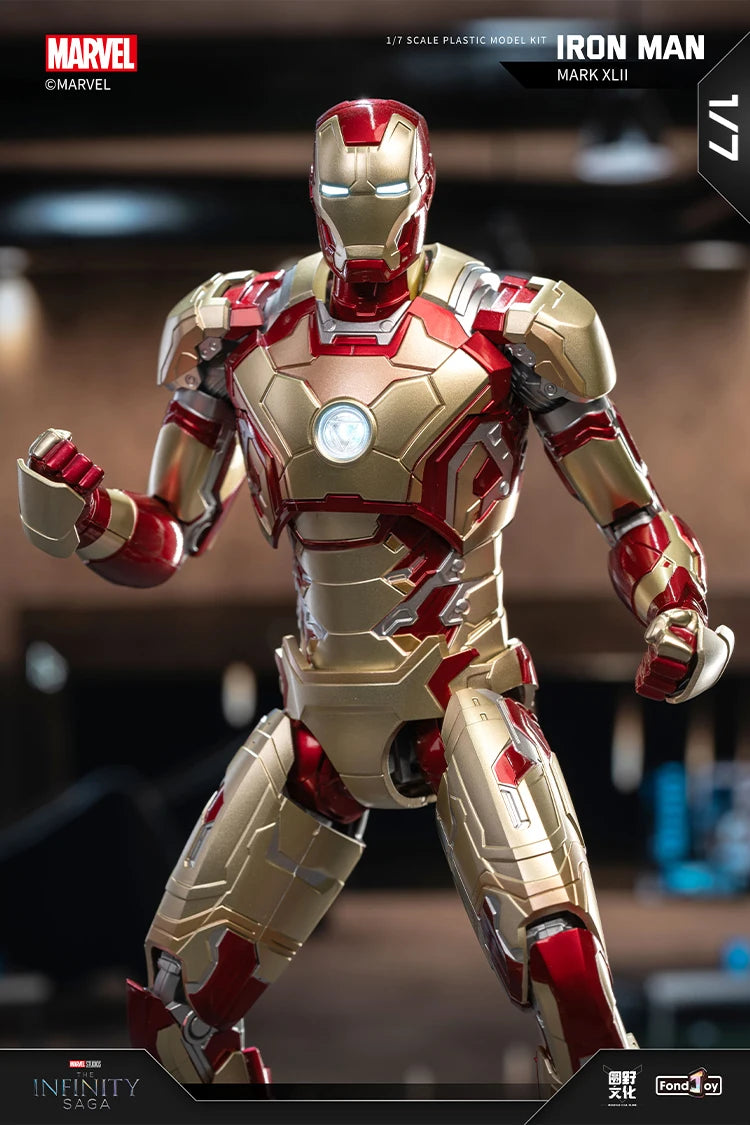 FondJoy-figura de acción Original Iron Man para niños, modelo de Anime coleccionable de Tony Stark Legend, escala 1:7, MK42, MK43MK5, MK6, MK7