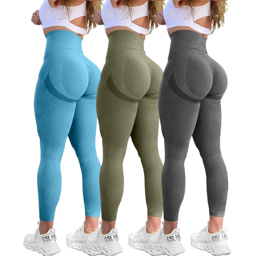 Otoño e invierno XS - XL pantalones de yoga ropa deportiva y fitness para mujer leggings deportivos ajustados sin costuras