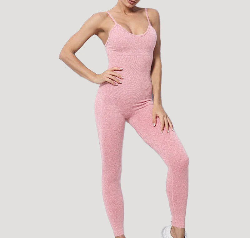 Chándal para mujer, conjunto de Yoga, monos sin costuras, peleles de entrenamiento de una pieza, ropa deportiva, conjunto de gimnasio, ropa de entrenamiento para mujer