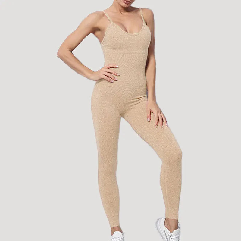 Chándal para mujer, conjunto de Yoga, monos sin costuras, peleles de entrenamiento de una pieza, ropa deportiva, conjunto de gimnasio, ropa de entrenamiento para mujer