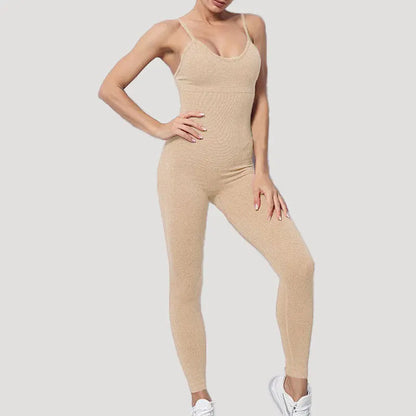 Chándal para mujer, conjunto de Yoga, monos sin costuras, peleles de entrenamiento de una pieza, ropa deportiva, conjunto de gimnasio, ropa de entrenamiento para mujer