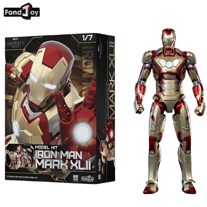 FondJoy-figura de acción Original Iron Man para niños, modelo de Anime coleccionable de Tony Stark Legend, escala 1:7, MK42, MK43MK5, MK6, MK7