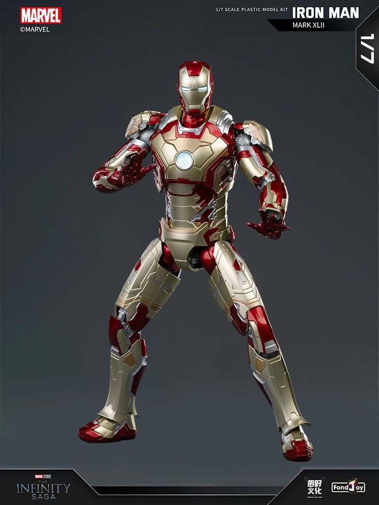 FondJoy-figura de acción Original Iron Man para niños, modelo de Anime coleccionable de Tony Stark Legend, escala 1:7, MK42, MK43MK5, MK6, MK7