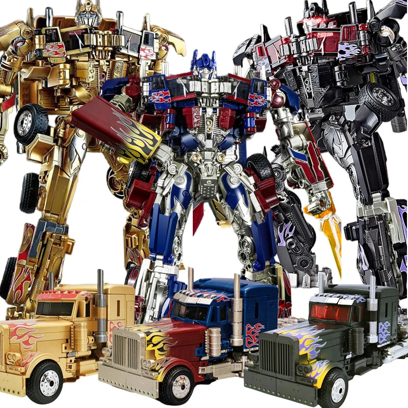 30CM transformación Robot juguetes Optimus Prime Star Commander aleación coche película Anime figura de acción niños deformación niños niño