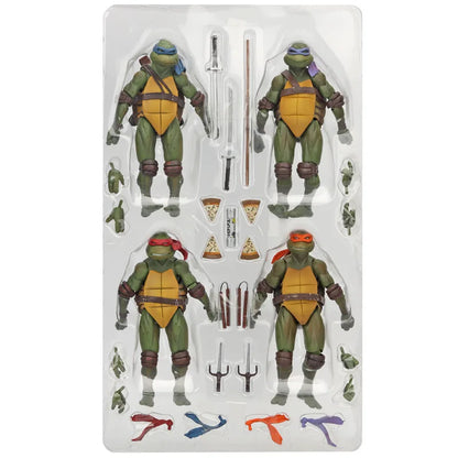 NECA-figura de acción de Tortugas Ninja Mutantes adolescentes, edición de película, modelo de películas móviles, Tortuga Ninja, Anime para niños, muñeca de juguete, regalo