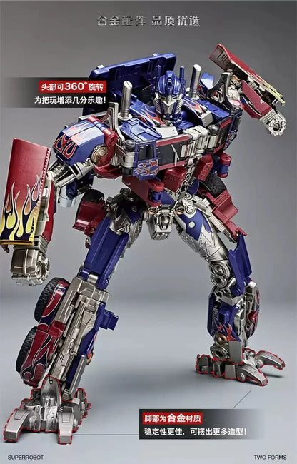 30CM transformación Robot juguetes Optimus Prime Star Commander aleación coche película Anime figura de acción niños deformación niños niño