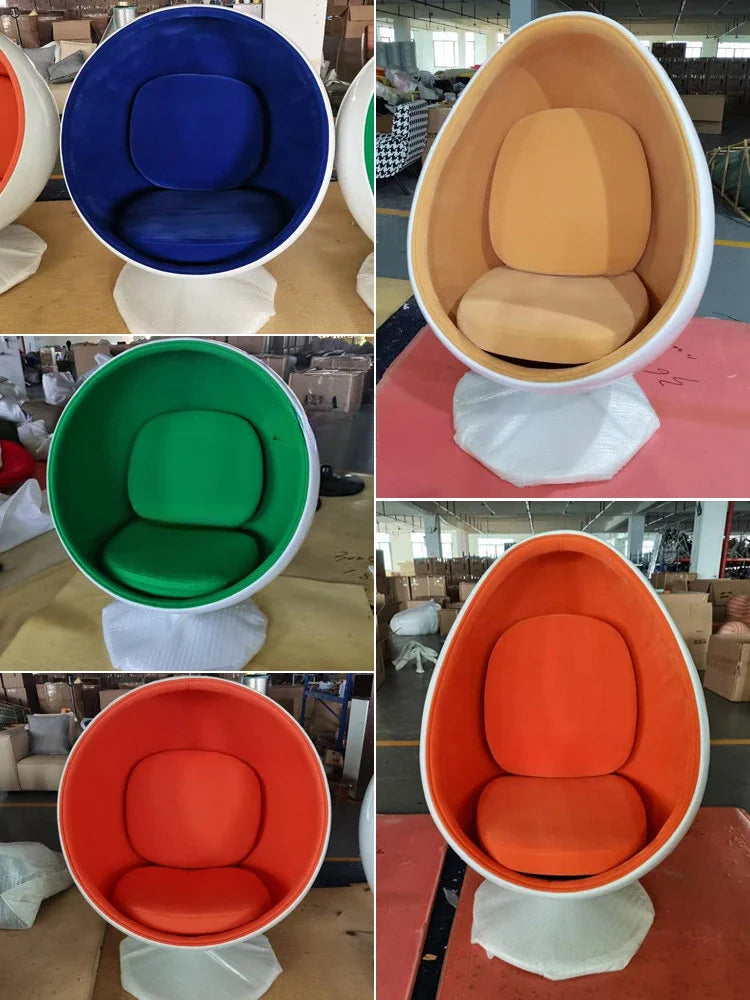 sillón redondo de masaje para perezosos, taburete creativo con bola puntiaguda, bolsa suave, sofá individual de ocio