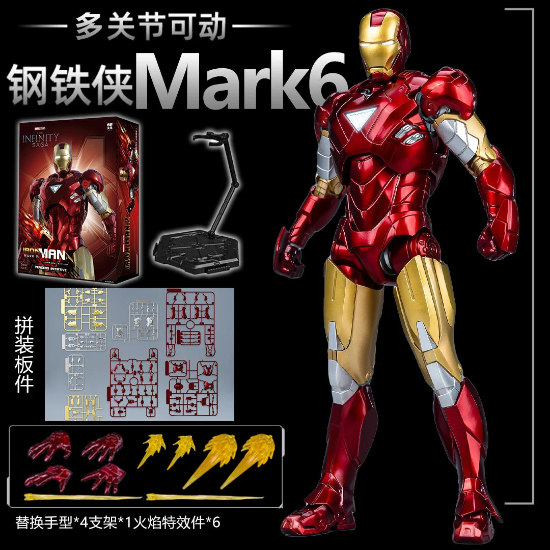 FondJoy-figura de acción Original Iron Man para niños, modelo de Anime coleccionable de Tony Stark Legend, escala 1:7, MK42, MK43MK5, MK6, MK7