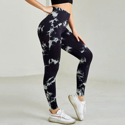 Pantalones de Yoga sin costuras para mujer, mallas deportivas elásticas con cintura alta, Abdomen, melocotón, cadera, Fitness