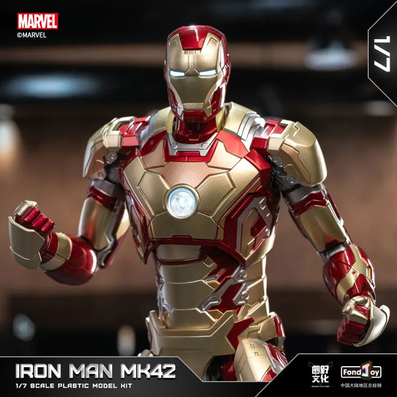 FondJoy-figura de acción Original Iron Man para niños, modelo de Anime coleccionable de Tony Stark Legend, escala 1:7, MK42, MK43MK5, MK6, MK7