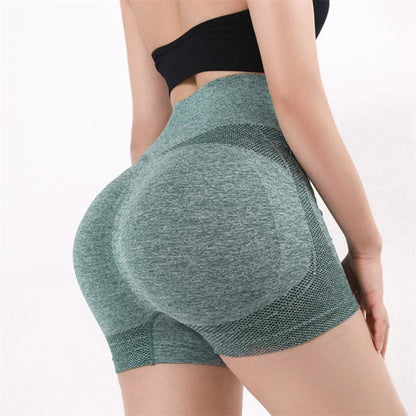 Nuevos pantalones cortos de Yoga para mujer, pantalones cortos de entrenamiento de cintura alta, Fitness, Yoga, levantamiento de glúteos, Fitness, pantalón corto para correr, ropa deportiva