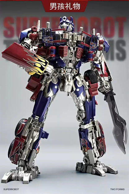 30CM transformación Robot juguetes Optimus Prime Star Commander aleación coche película Anime figura de acción niños deformación niños niño