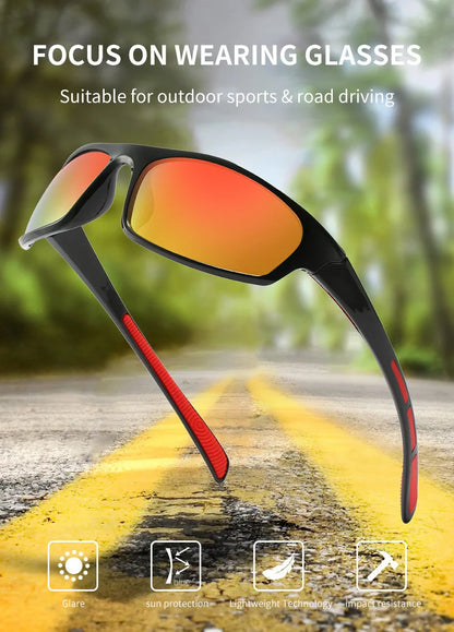 Gafas de sol polarizadas que cambian de Color para hombre, lentes de moda para deportes al aire libre, ciclismo de montaña y carretera, novedad de 2025