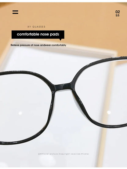 Gafas de lectura para hombre y mujer, lentes de presbicia con marco grande, antiluz azul, informales, a la moda, nuevas 2025