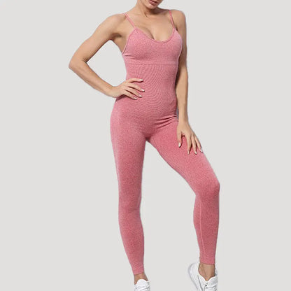 Chándal para mujer, conjunto de Yoga, monos sin costuras, peleles de entrenamiento de una pieza, ropa deportiva, conjunto de gimnasio, ropa de entrenamiento para mujer