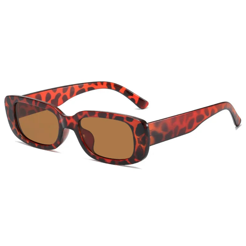 afas de sol cuadradas para hombre, gafas de sol rectangulares de diseño pequeñas, lentes negros Retro para hombre, gafas para conducir y pescar