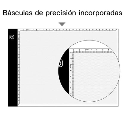 Tablero de copia de dibujo Led de atenuación de 3 niveles para niños, A3, A4, A5, juguete para niños, pintura, crecimiento educativo, regalos creativos para niños