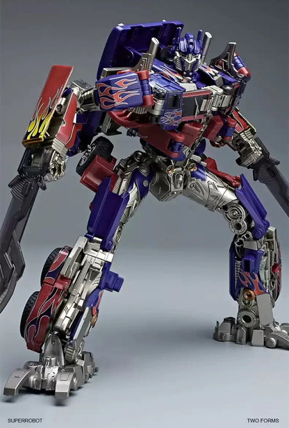 30CM transformación Robot juguetes Optimus Prime Star Commander aleación coche película Anime figura de acción niños deformación niños niño