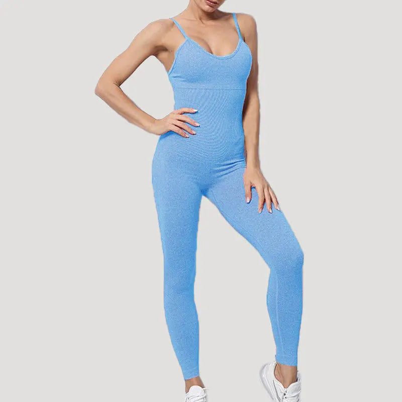 Chándal para mujer, conjunto de Yoga, monos sin costuras, peleles de entrenamiento de una pieza, ropa deportiva, conjunto de gimnasio, ropa de entrenamiento para mujer