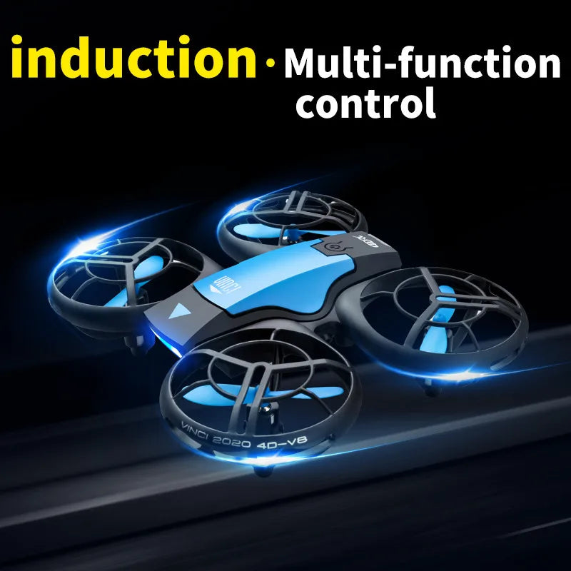 V8 nuevo Mini Drone 4k profesión HD 1080P cámara gran angular WiFi FPV RC Dron altura mantener Drones helicóptero niños juguetes 4DRC