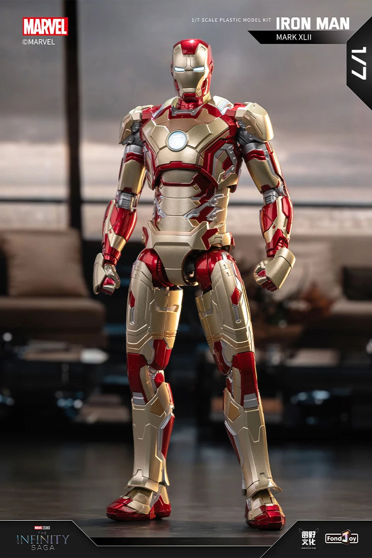 FondJoy-figura de acción Original Iron Man para niños, modelo de Anime coleccionable de Tony Stark Legend, escala 1:7, MK42, MK43MK5, MK6, MK7