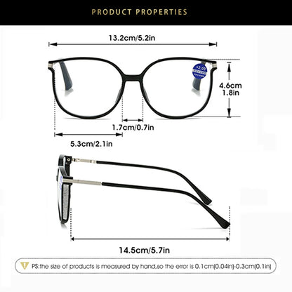 Gafas de lectura para hombre y mujer, lentes de presbicia con marco grande, antiluz azul, informales, a la moda, nuevas 2025