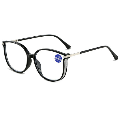 Gafas de lectura para hombre y mujer, lentes de presbicia con marco grande, antiluz azul, informales, a la moda, nuevas 2025