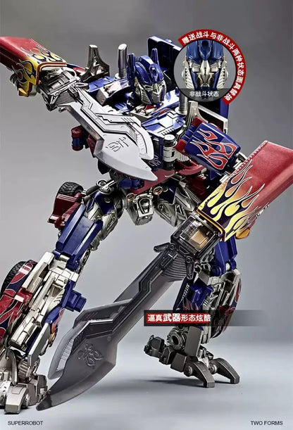 30CM transformación Robot juguetes Optimus Prime Star Commander aleación coche película Anime figura de acción niños deformación niños niño