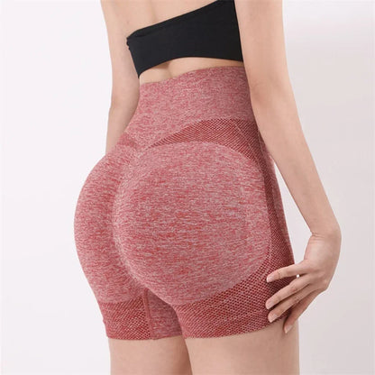 Nuevos pantalones cortos de Yoga para mujer, pantalones cortos de entrenamiento de cintura alta, Fitness, Yoga, levantamiento de glúteos, Fitness, pantalón corto para correr, ropa deportiva