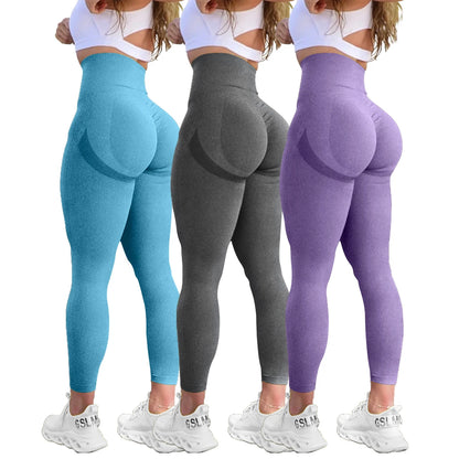 Otoño e invierno XS - XL pantalones de yoga ropa deportiva y fitness para mujer leggings deportivos ajustados sin costuras