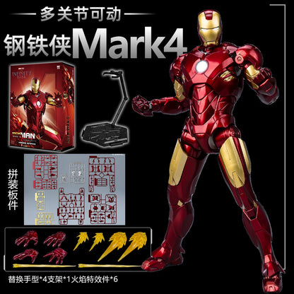 FondJoy-figura de acción Original Iron Man para niños, modelo de Anime coleccionable de Tony Stark Legend, escala 1:7, MK42, MK43MK5, MK6, MK7