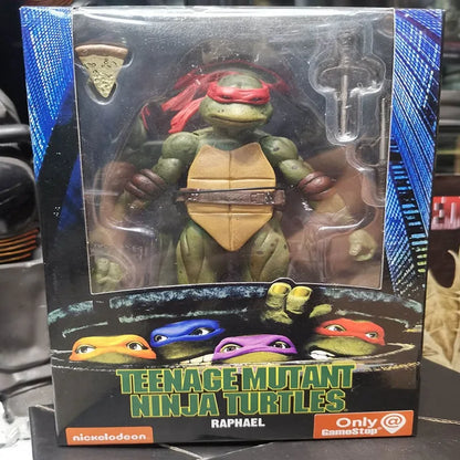 NECA-figura de acción de Tortugas Ninja Mutantes adolescentes, edición de película, modelo de películas móviles, Tortuga Ninja, Anime para niños, muñeca de juguete, regalo