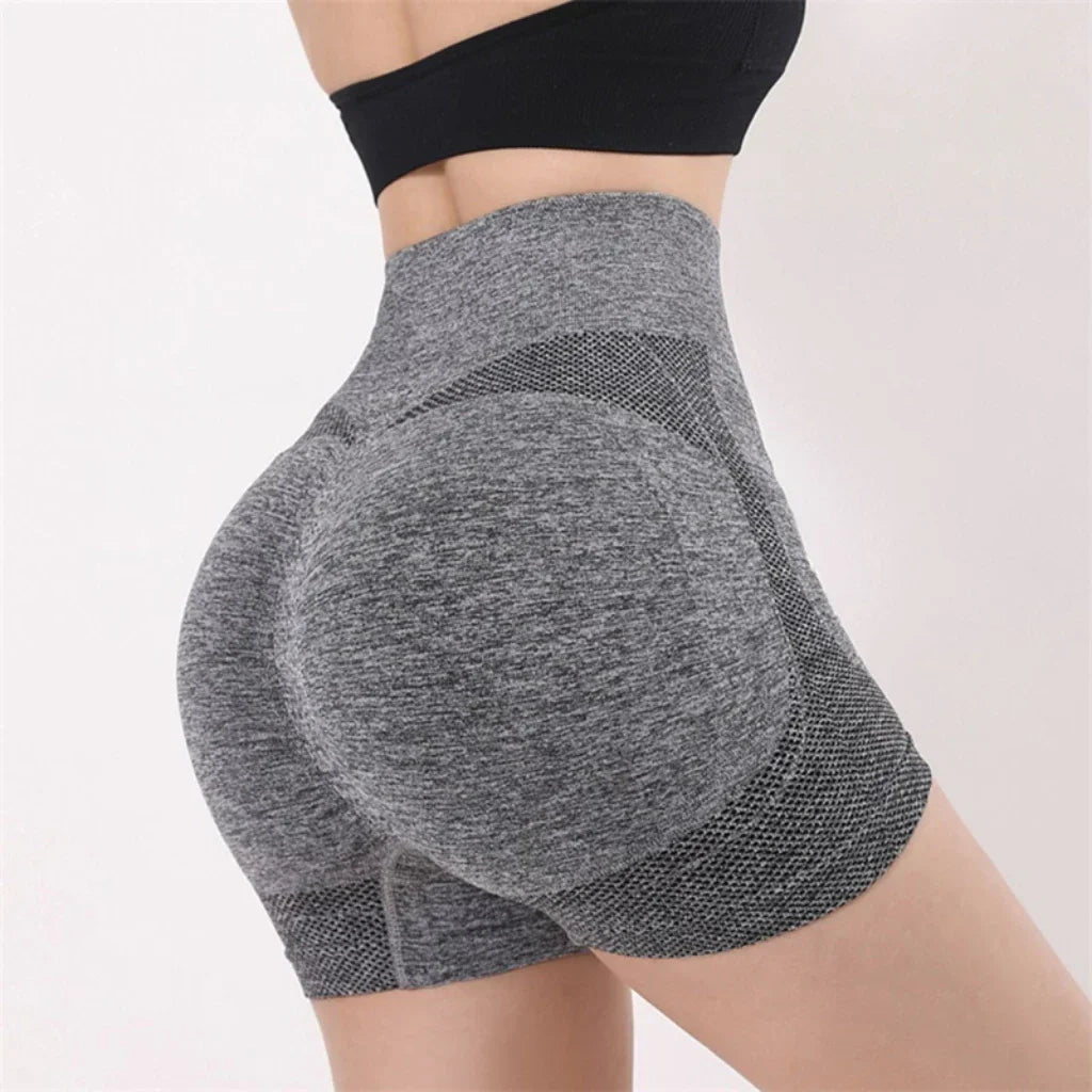 Nuevos pantalones cortos de Yoga para mujer, pantalones cortos de entrenamiento de cintura alta, Fitness, Yoga, levantamiento de glúteos, Fitness, pantalón corto para correr, ropa deportiva